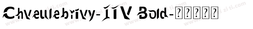 Chveulebrivy-ITV Bold字体转换